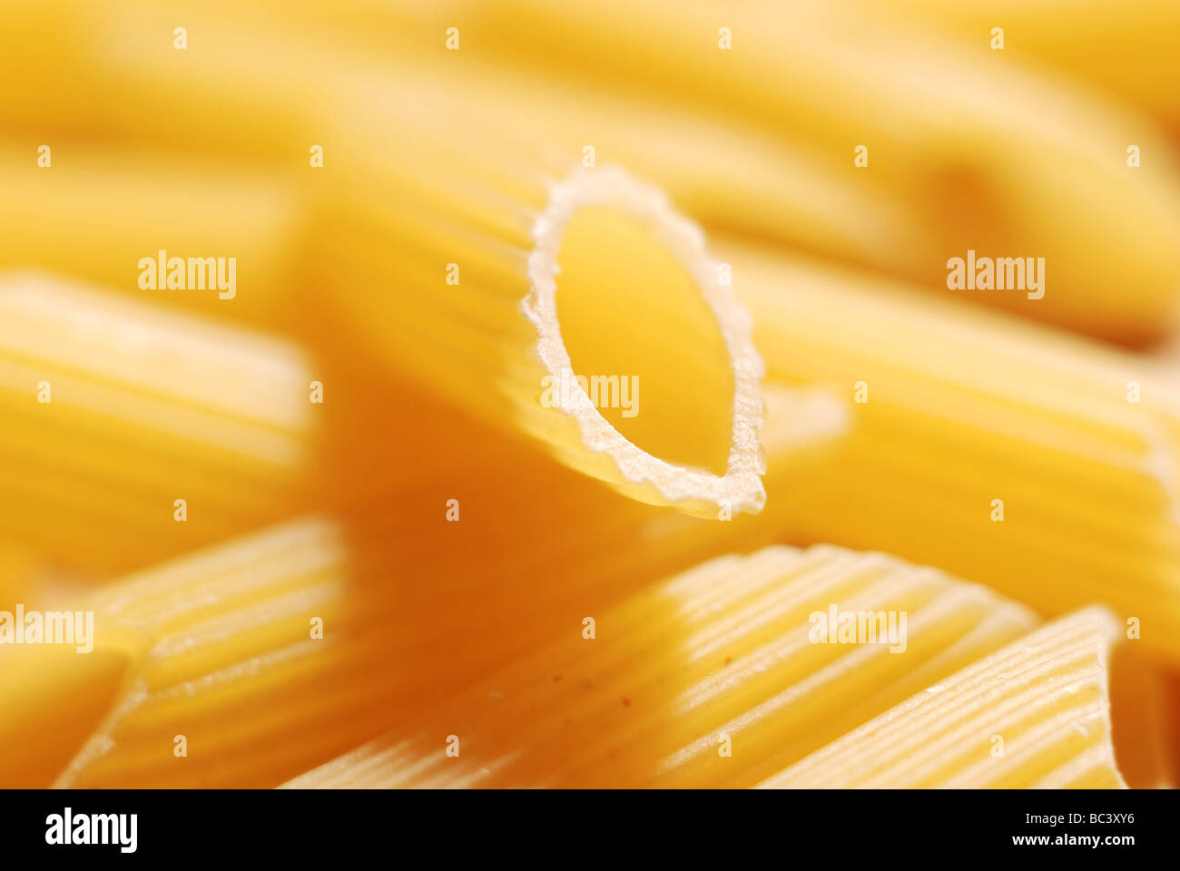 Close up of uncooked pasta Stock Photo