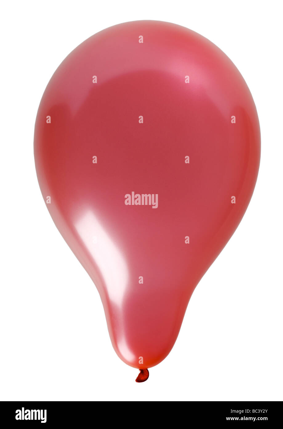 Red balloon on white background Stock Photo