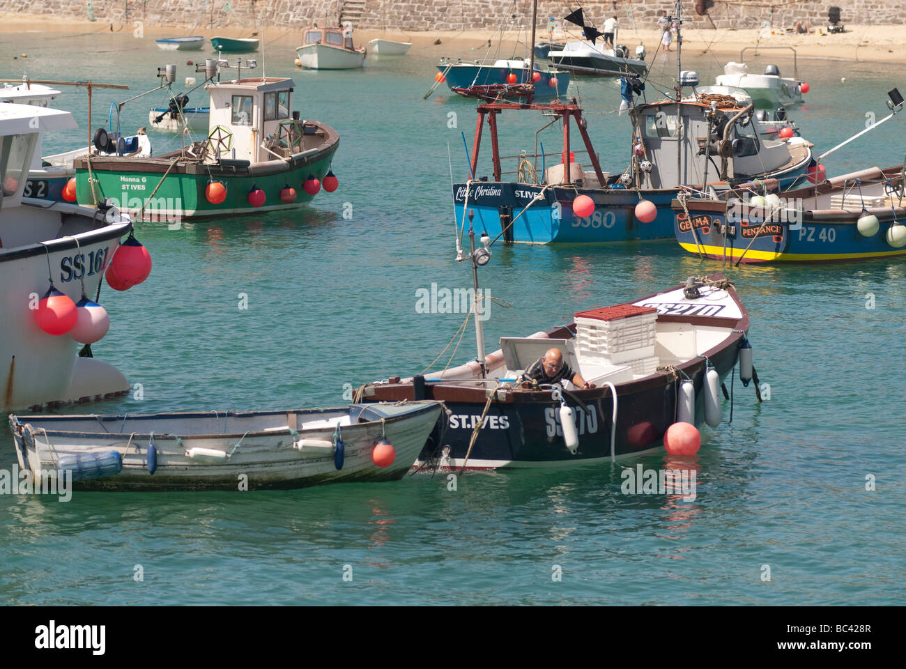 St ives fishing boat hi-res stock photography and images - Alamy