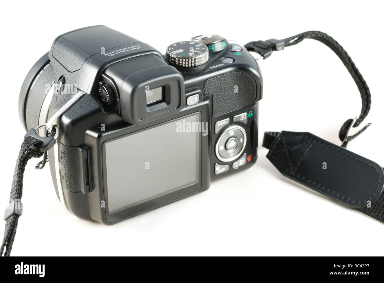 Point and shoot zoom digital camera isolated on white background Stock