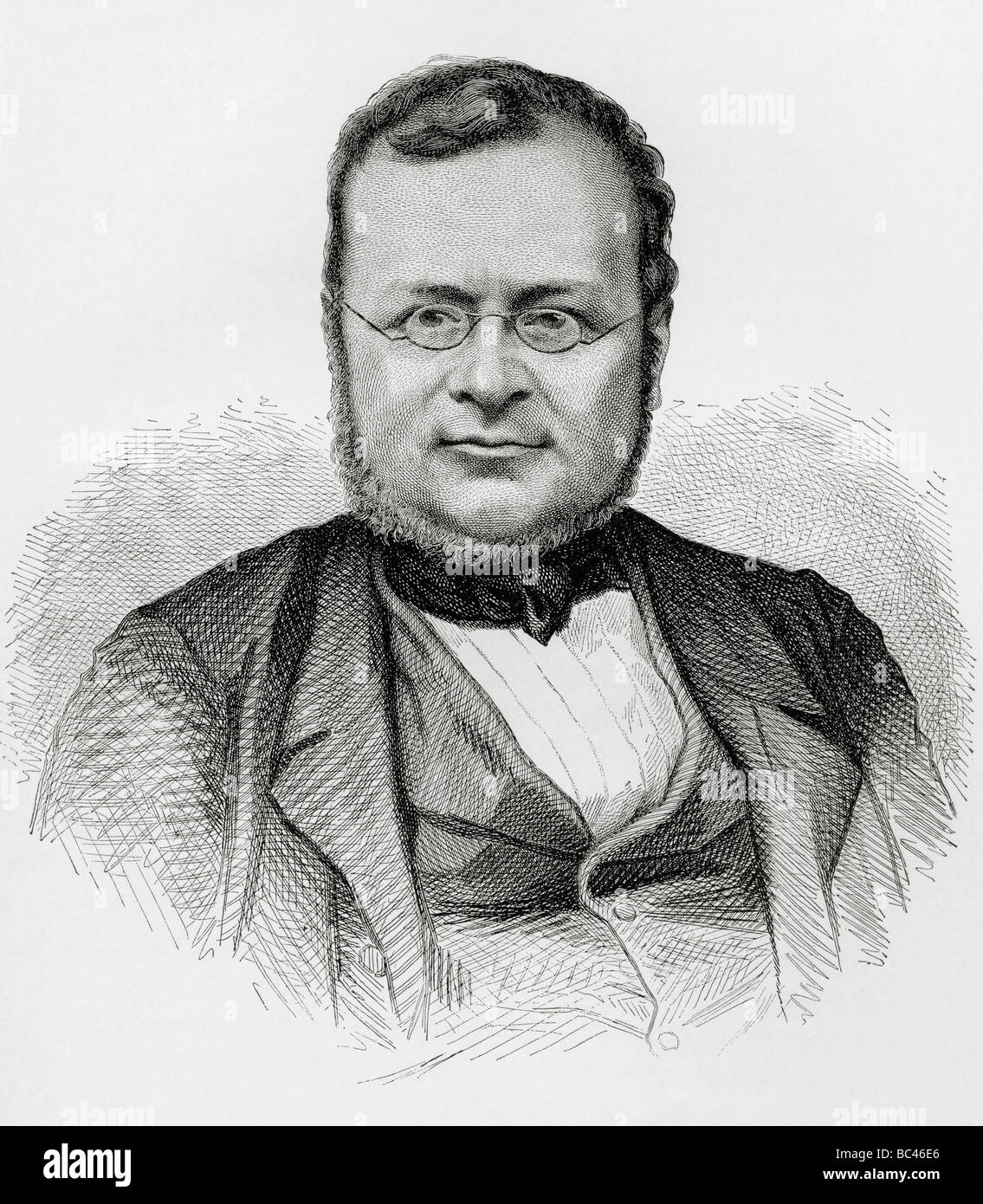 Camillo Paolo Filippo Giulio Benso, Count of Cavour, of Isolabella and of Leri, 1810 to 1861. First Prime Minister of Italy. Stock Photo