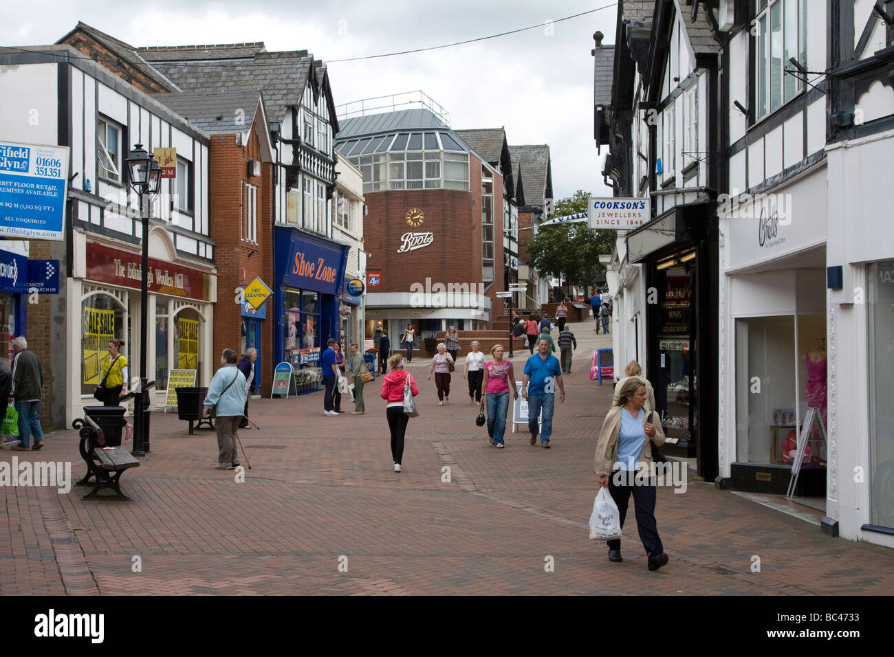 Northwich Town Centre Cheshire England High Resolution Stock