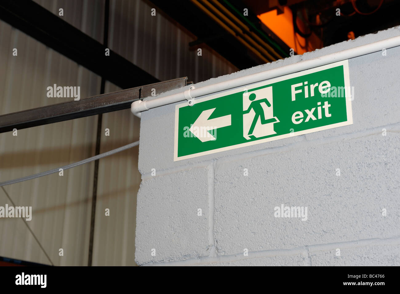 Fire Exit sign Stock Photo