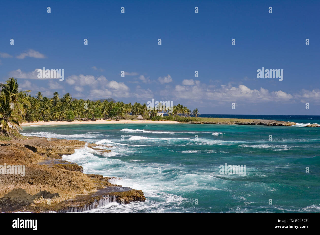 Dominican Republic - North Coast - Samana Peninsula - Between Samana and Las Galeras - Punta Balandra Stock Photo