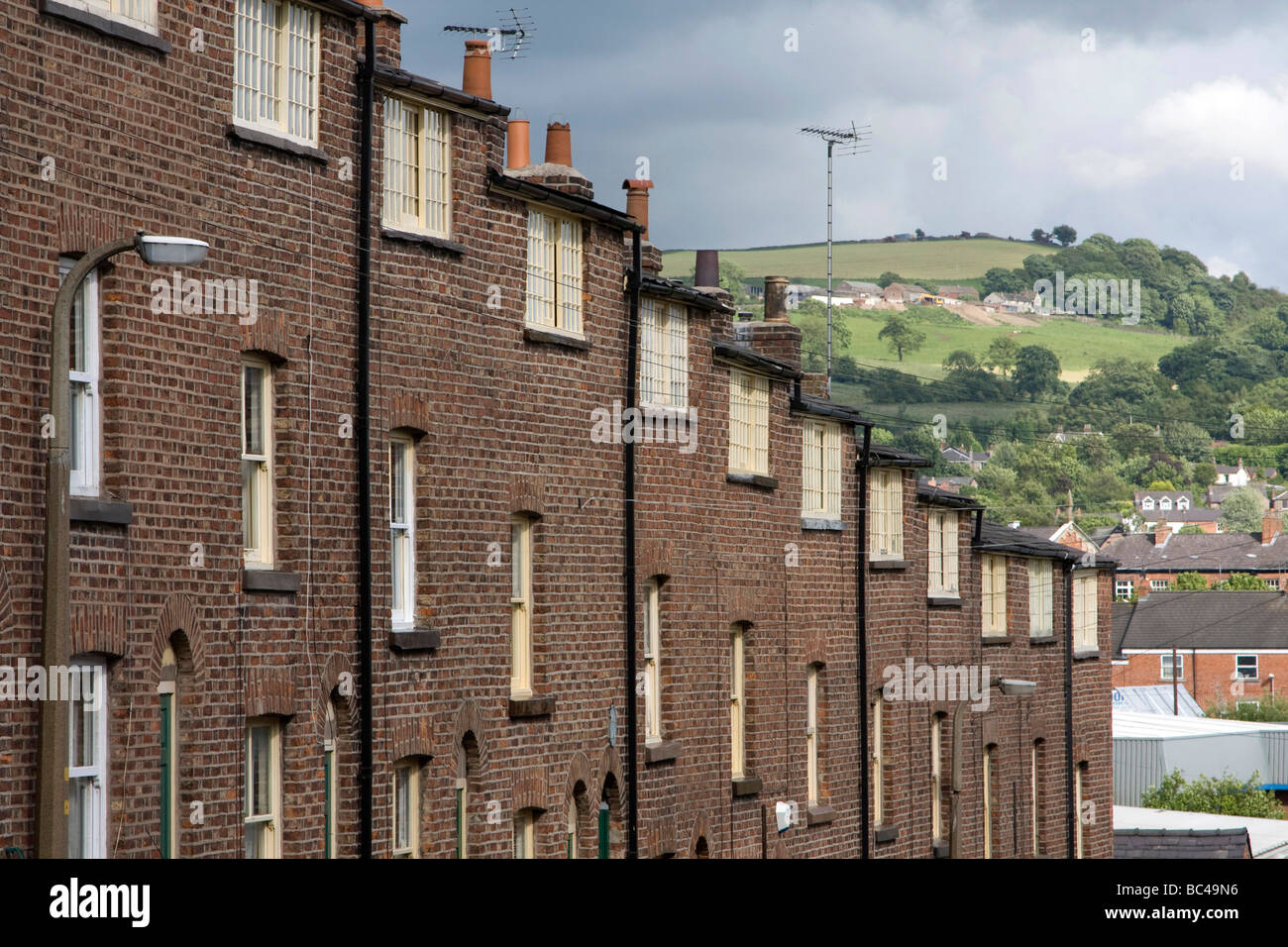 weavers cottages peak district hill beyond Macclesfield town centre
