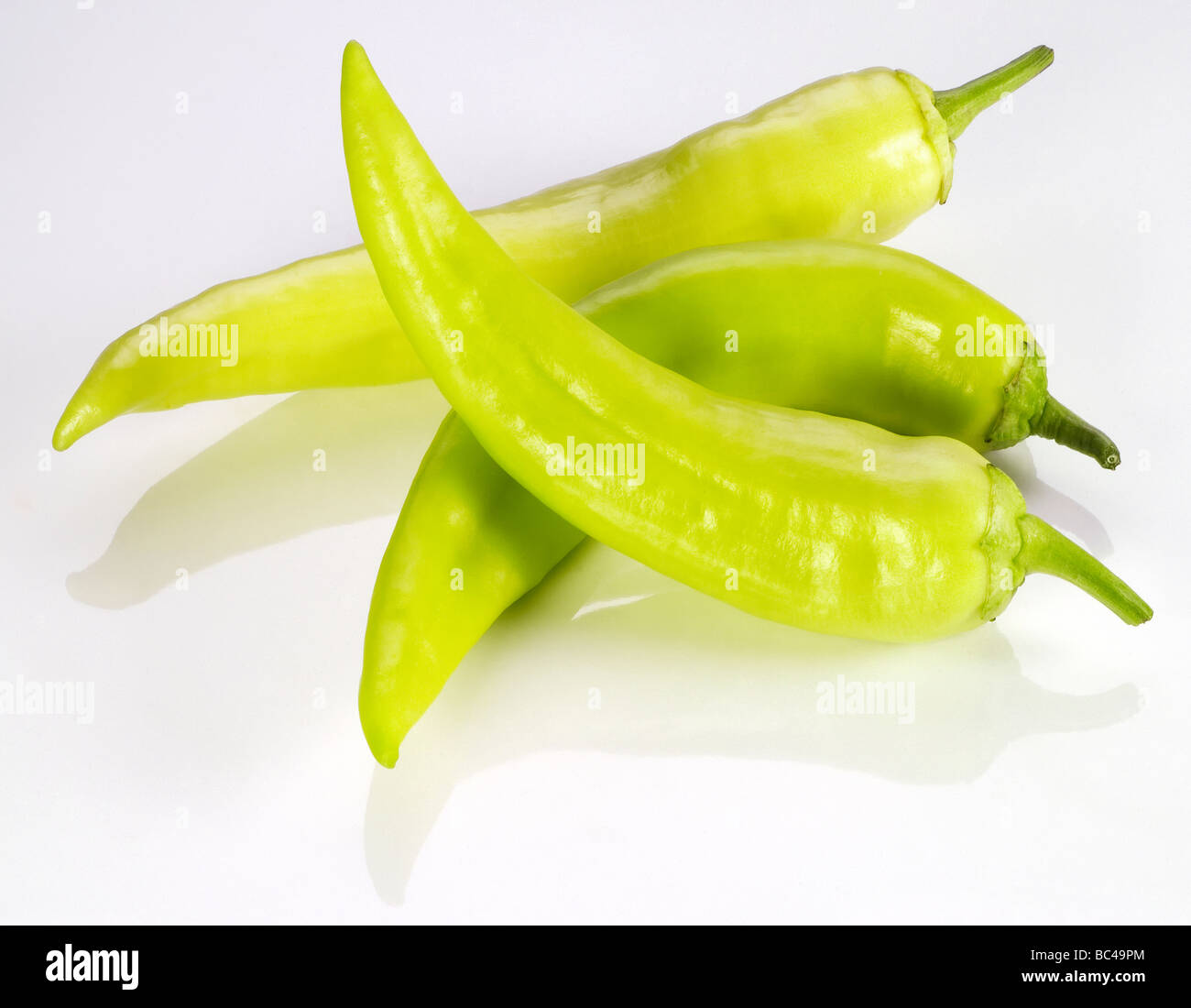 Green peppers Stock Photo