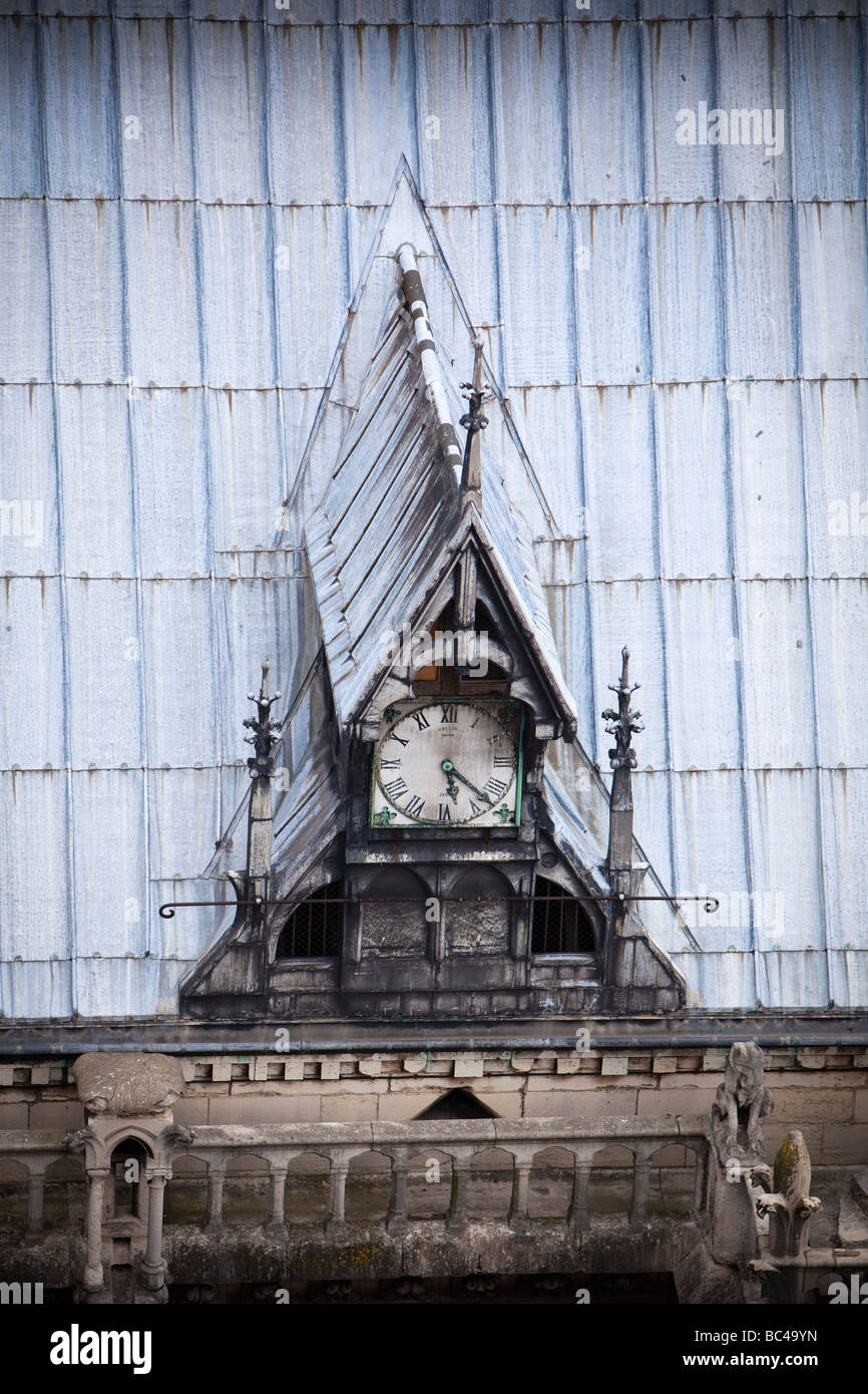 Rooftop Detail, Clock Dormer Stock Photo Alamy
