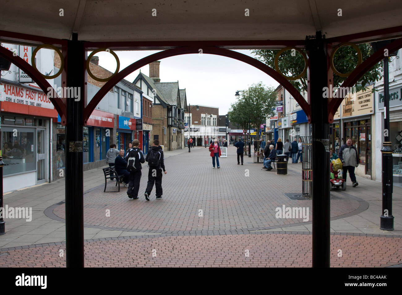 Widnes industrial town borough of Halton Cheshire England Stock Photo