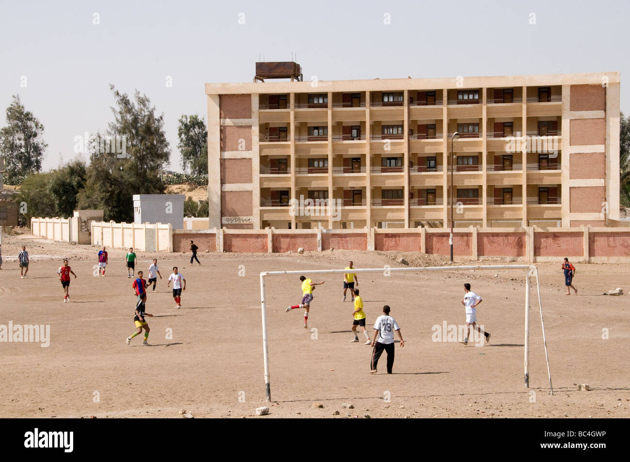 Football play soccer sport Cairo Egypt Egyptian Stock Photo Alamy