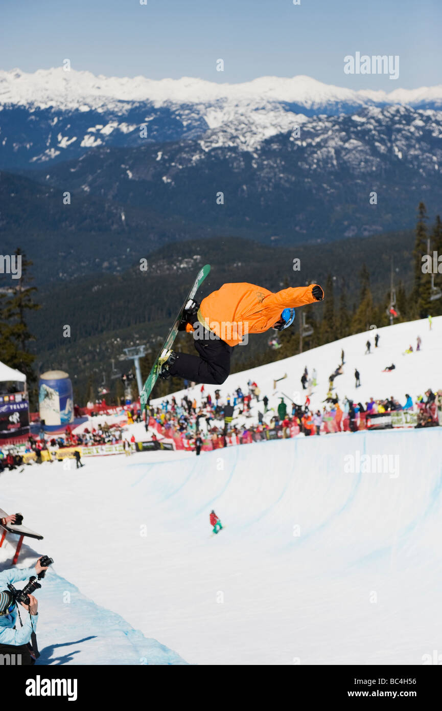 Telus Ski Festival half pipe competition 2009 Whistler mountain resort