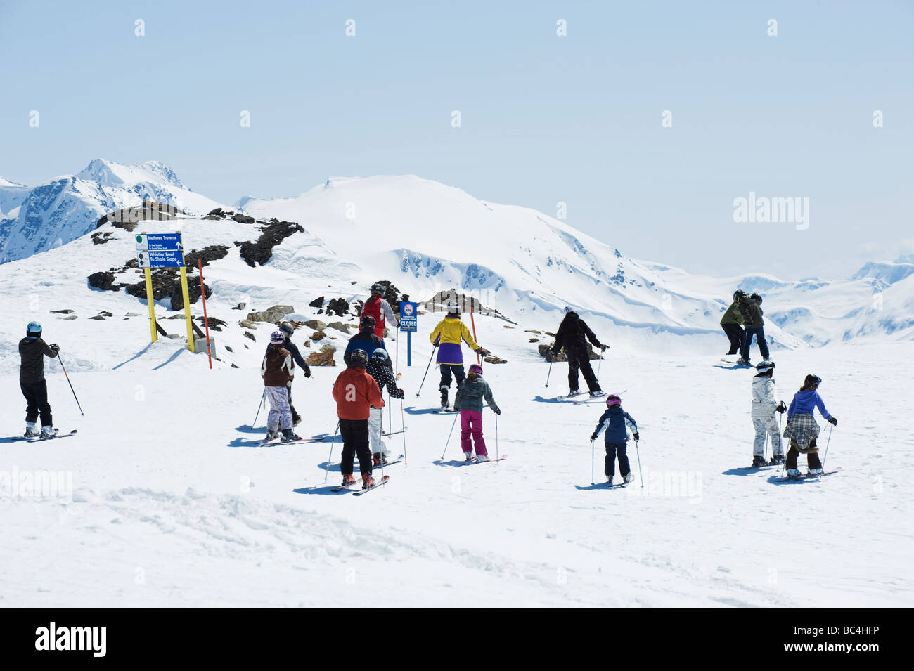 Whistler mountain resort venue of the 2010 Winter Olympic Games Stock Photo