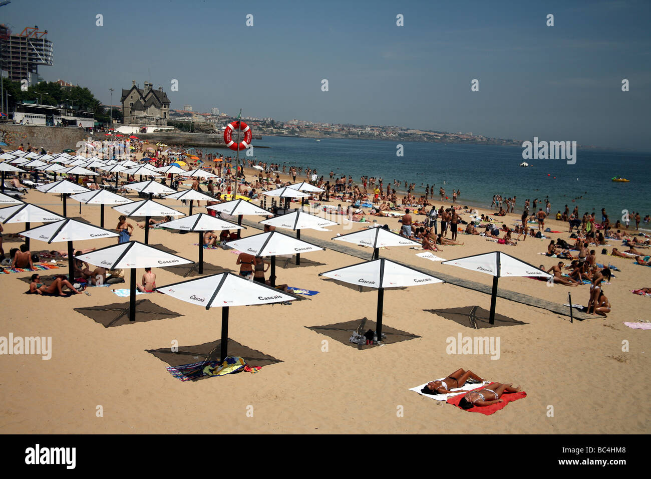 Cascais beach near Lisbon Stock Photo
