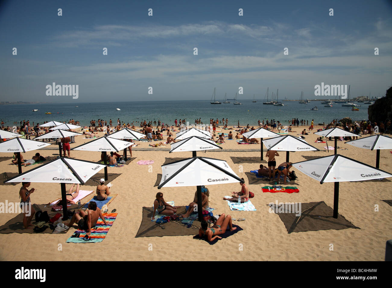 Cascais beach near Lisbon Stock Photo