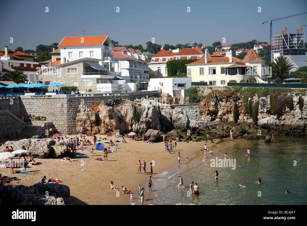Cascais beach near Lisbon Stock Photo