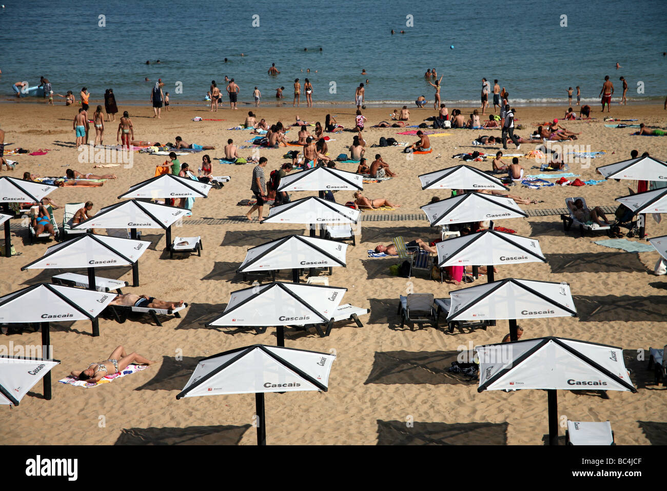 Cascais beach near Lisbon Stock Photo