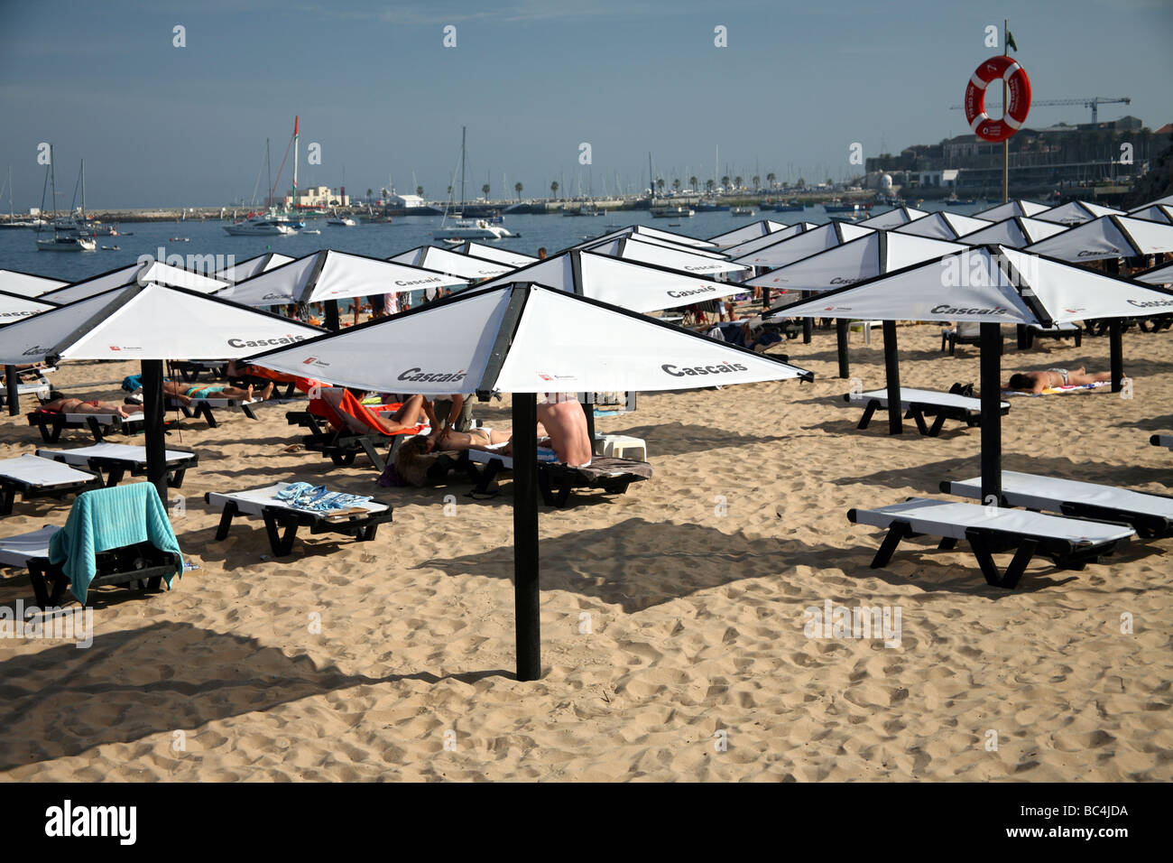 Cascais beach near Lisbon Stock Photo