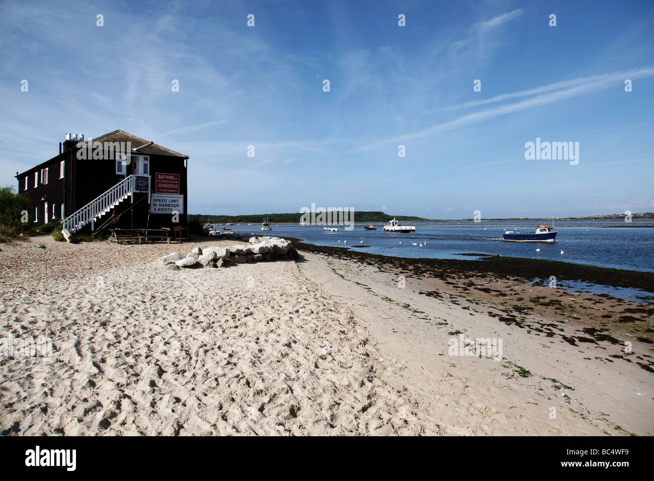 Mudeford Quay in Dorset Stock Photo Alamy