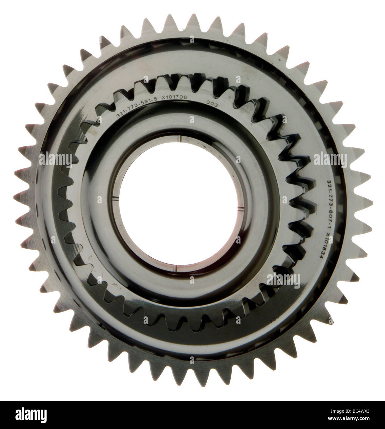 Stainless steel gear Stock Photo Alamy