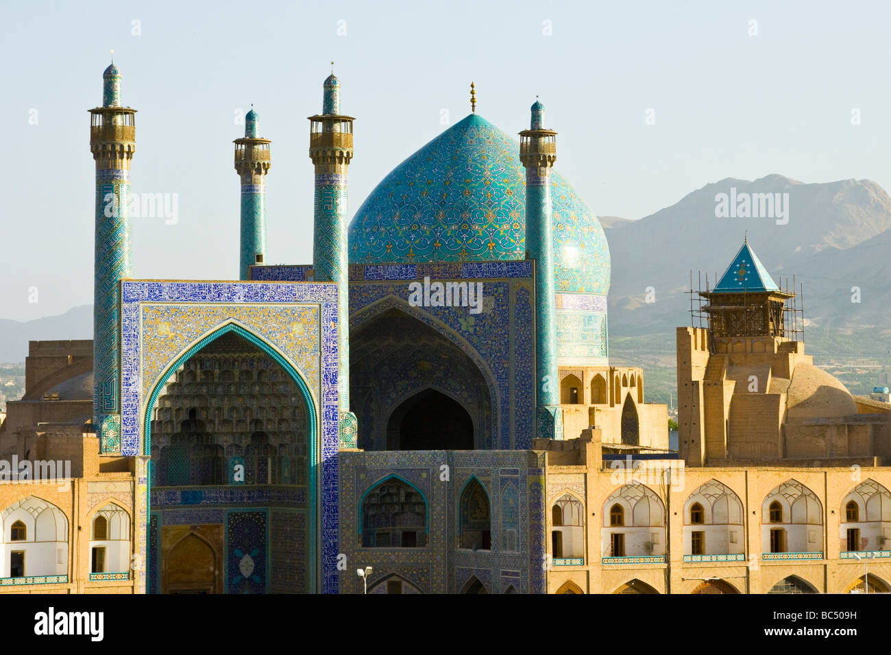 Shah or Imam Mosque in Imam Square in Isfahan Iran Stock Photo