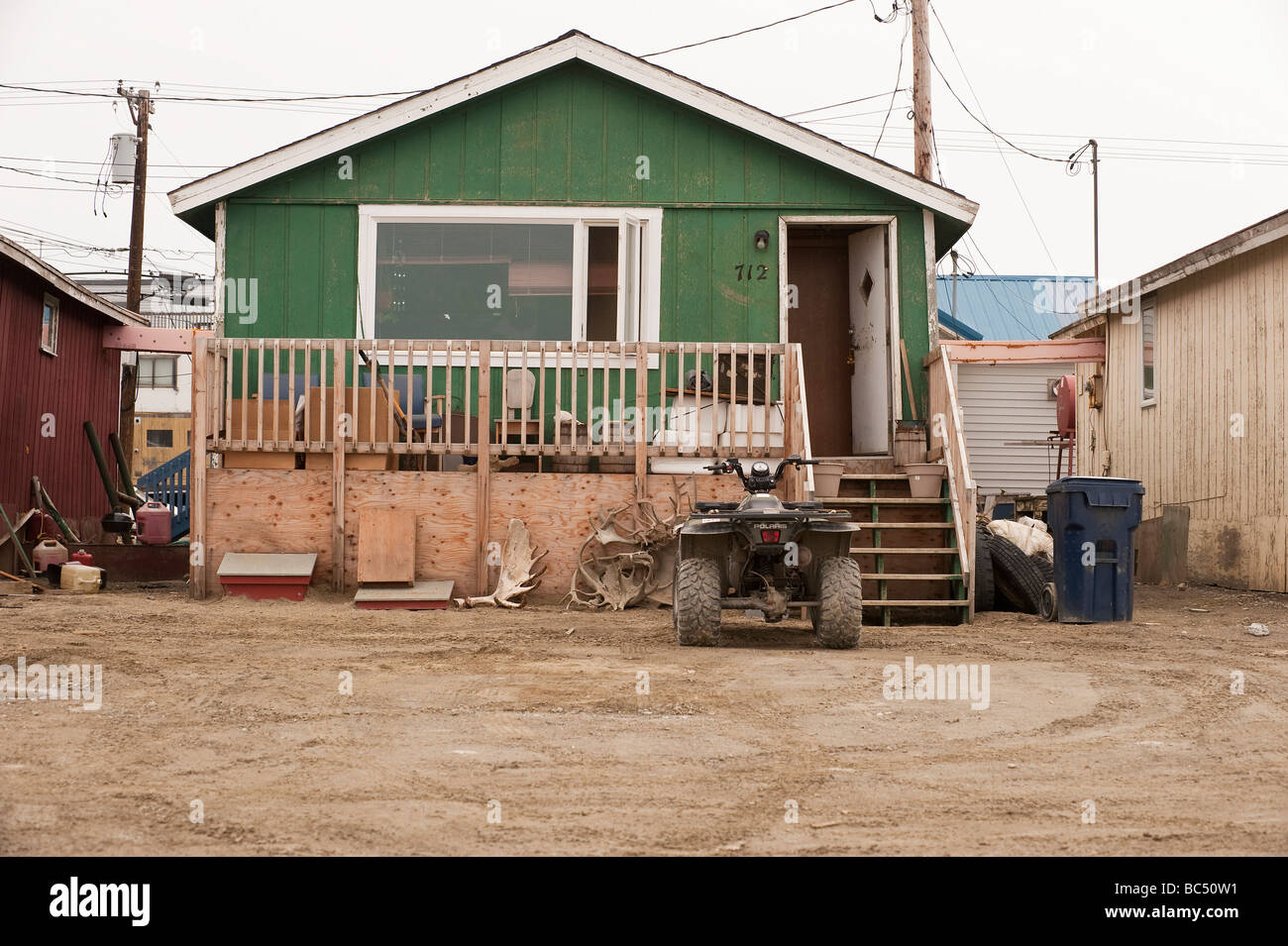 A SMALL HOUSE IN NOME ALASKA Stock Photo Alamy