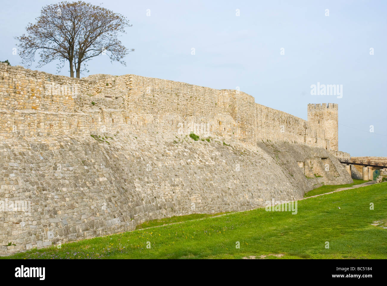 Fortress walls at Kalemegdan fortress in Belgrade Serbia Europe Stock Photo