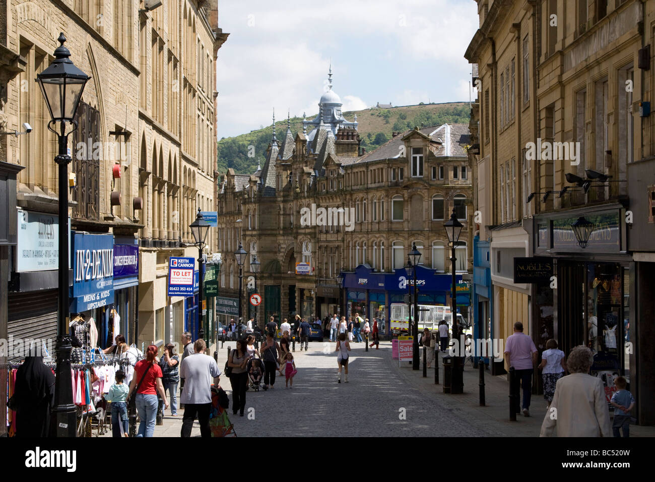 Halifax large market town centre Metropolitan Borough of Calderdale