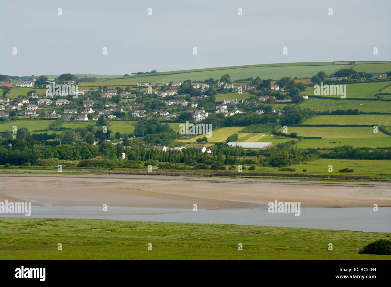 A View Across The River Taw at Low Tide From Bickington North Devon