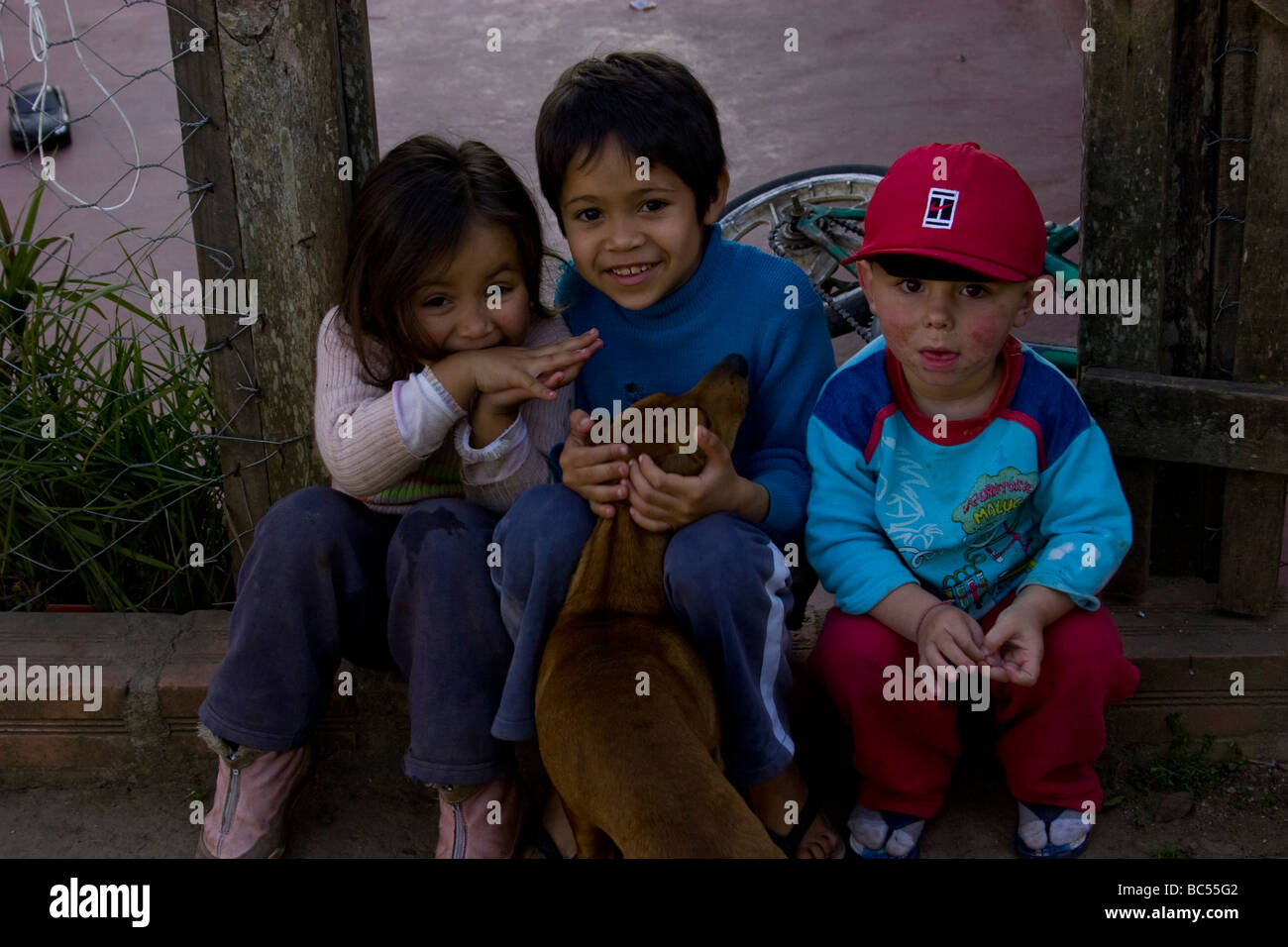 Poor brazilian children Stock Photo