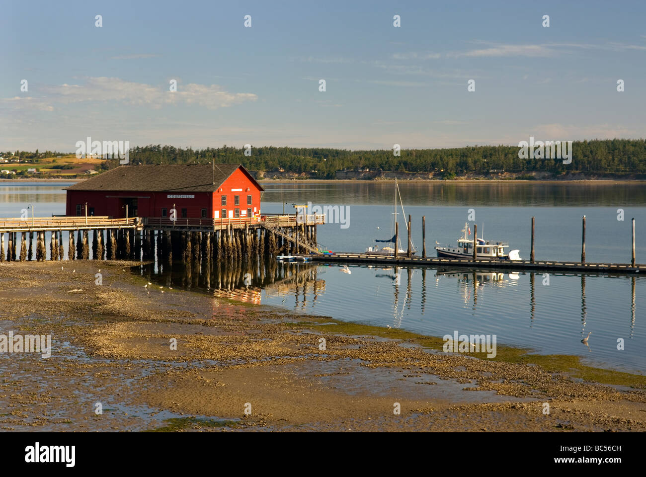 Penn Cove from Coupville Whidbey Island Washington USA Stock Photo