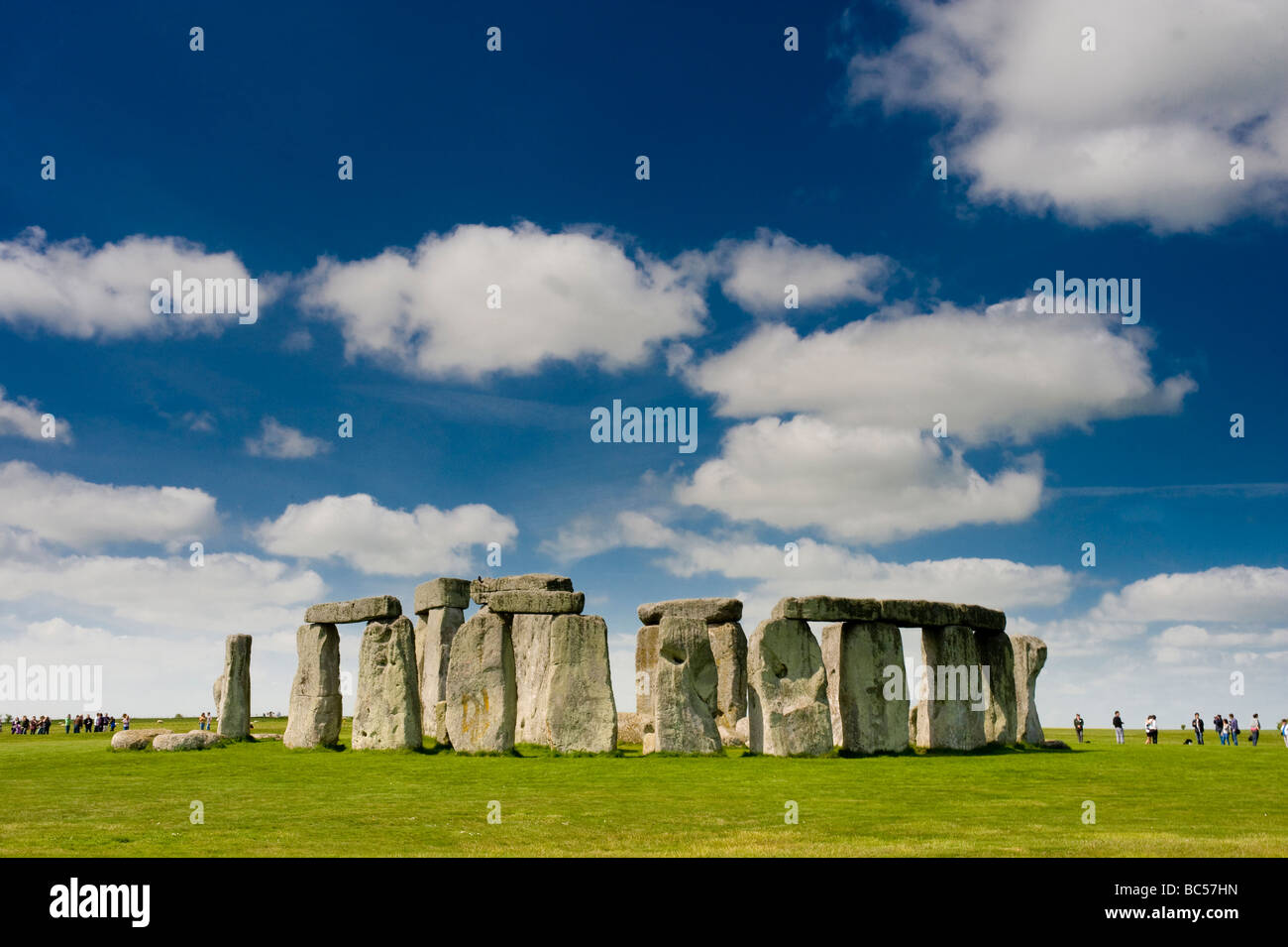 The ancient monument of Stonehenge Wiltshire England UK Stock Photo