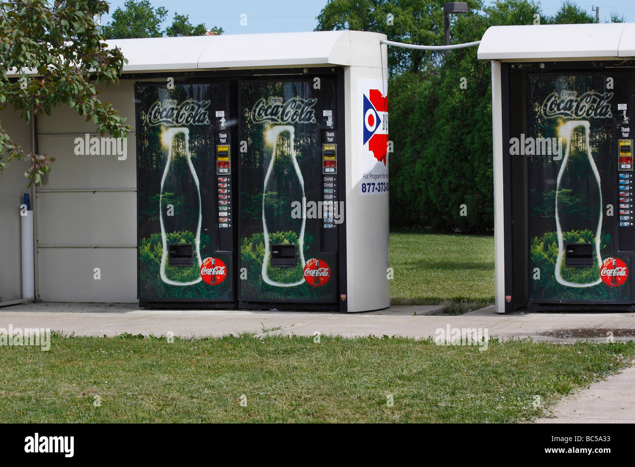 vending machines Put in Bay Ohio USA United States nobody no not people isolated Stock Photo