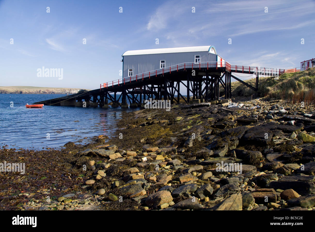 Hurliness Life Boat Station Stock Photo