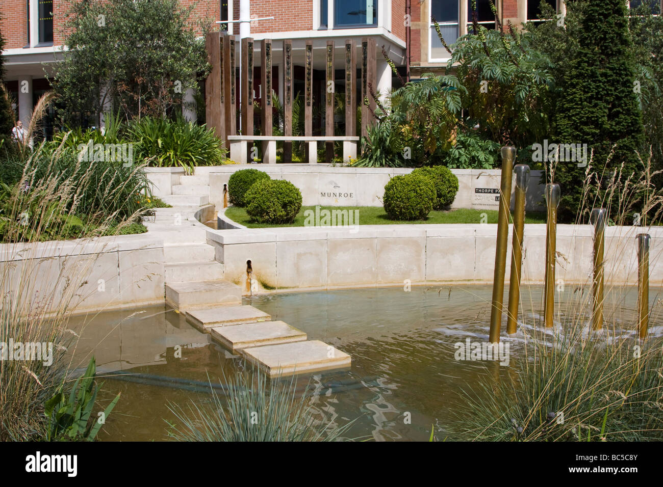 millenium square gardens Leeds city centre West Yorkshire England uk gb