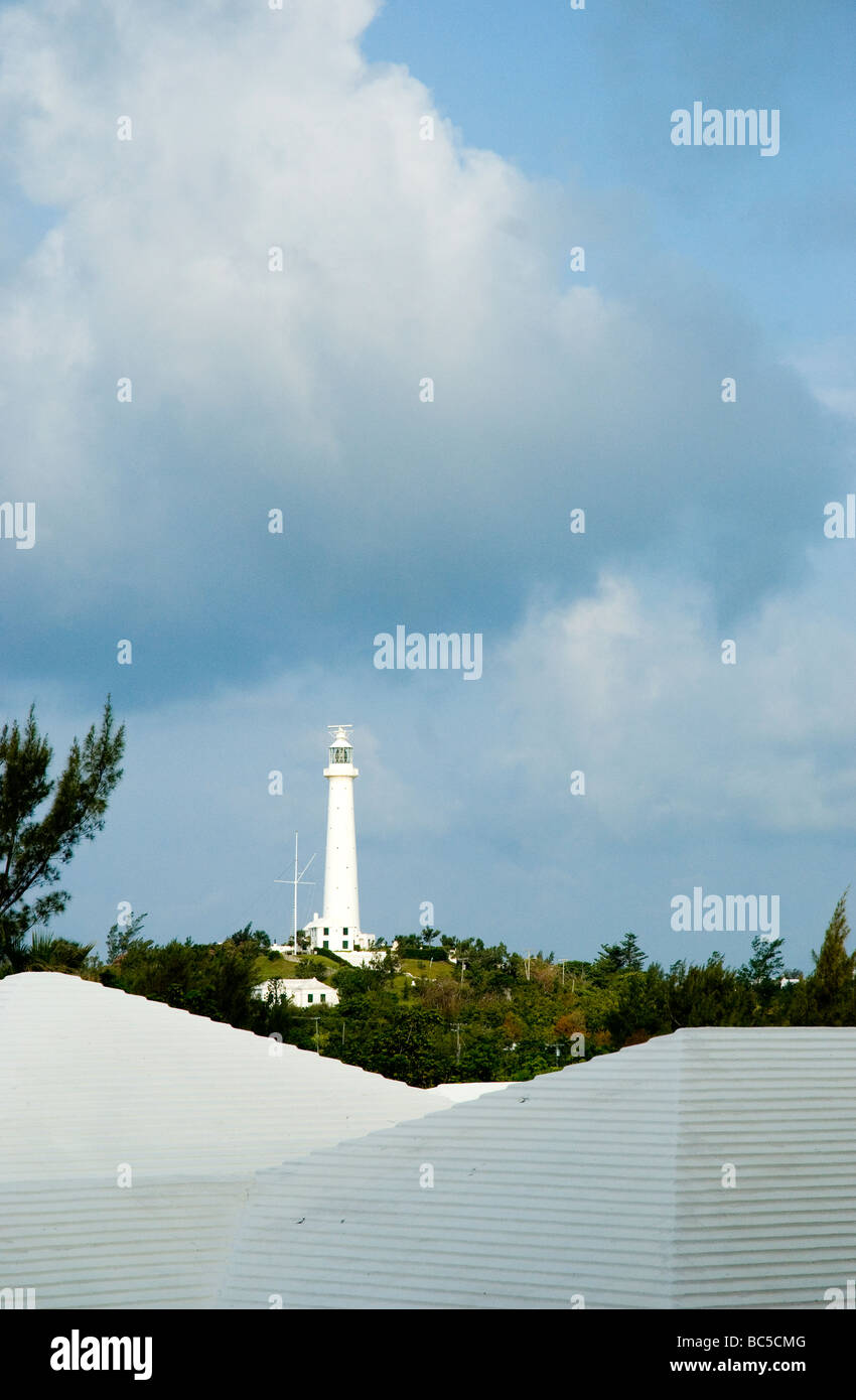 The Gibbs Hill Lighthouse Hamilton Bermuda Stock Photo