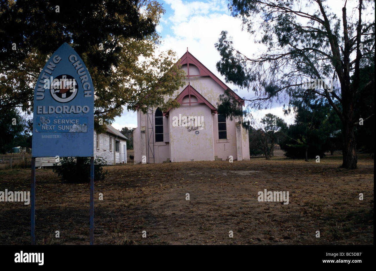 Uniting Church,Eldorado,Victoria,Australia. Stock Photo