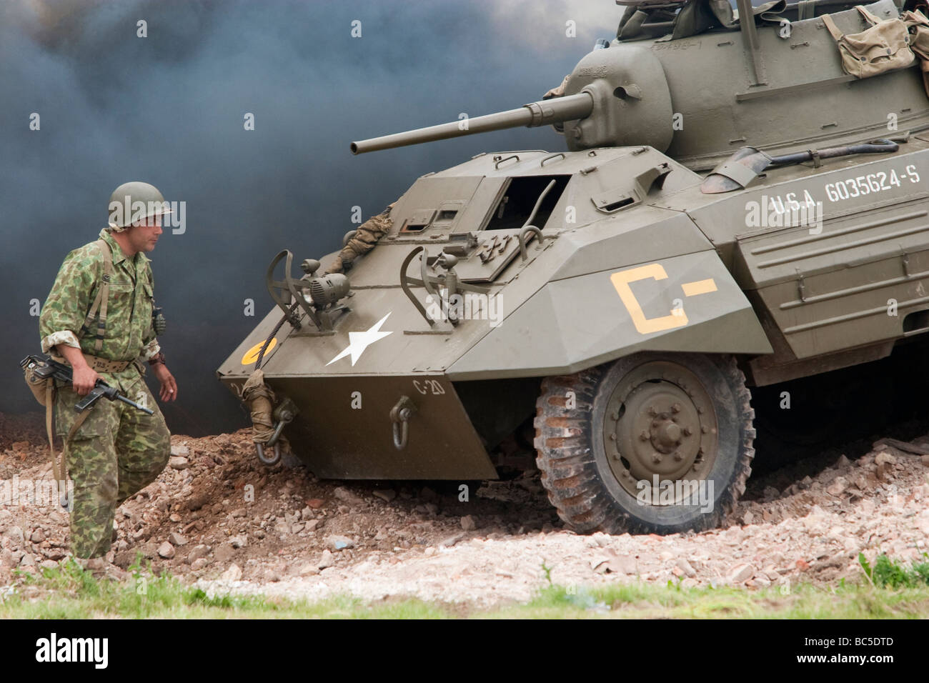 M8 Greyhound armoured Stock Photo