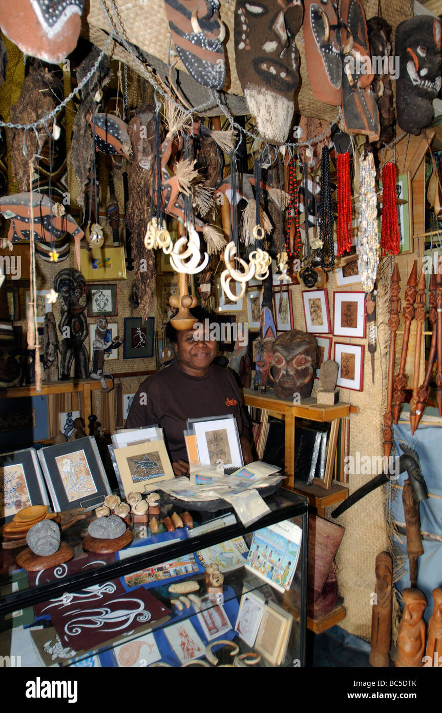 hebrid market place port vila vanuatu Stock Photo