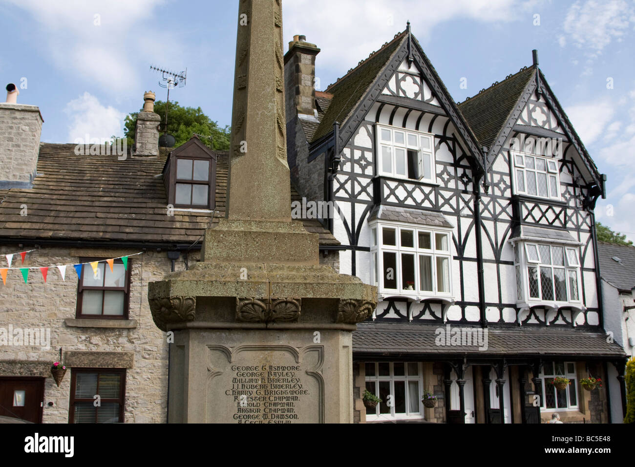 Tideswell is a village in the Derbyshire Peak District, England. Stock Photo