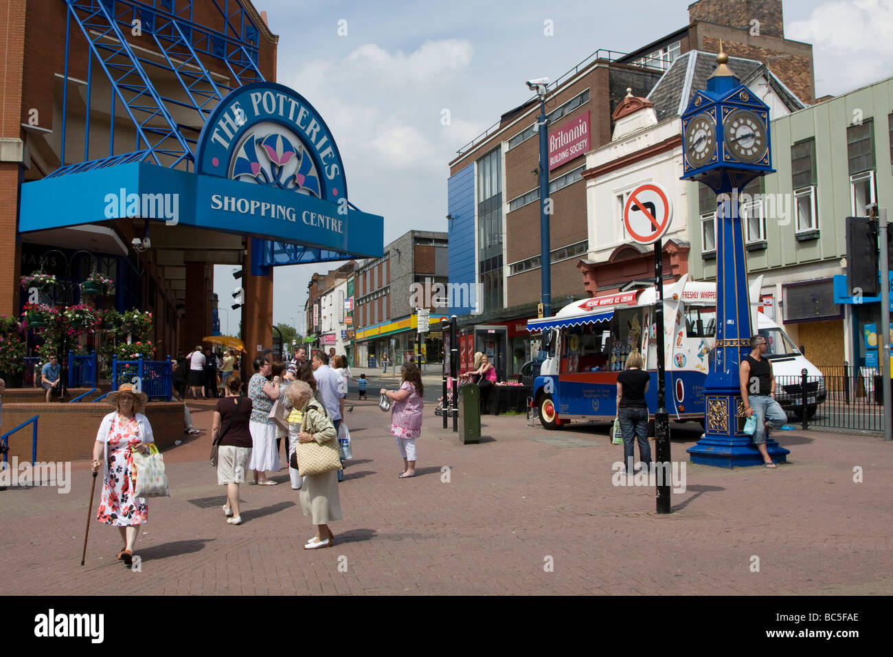 StokeonTrent town centre staffordshire england uk gb Stock Photo Alamy