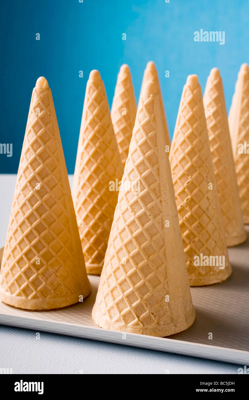 Wafer cones Stock Photo Alamy