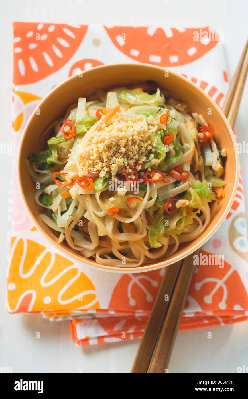 Spicy rice noodles Stock Photo Alamy