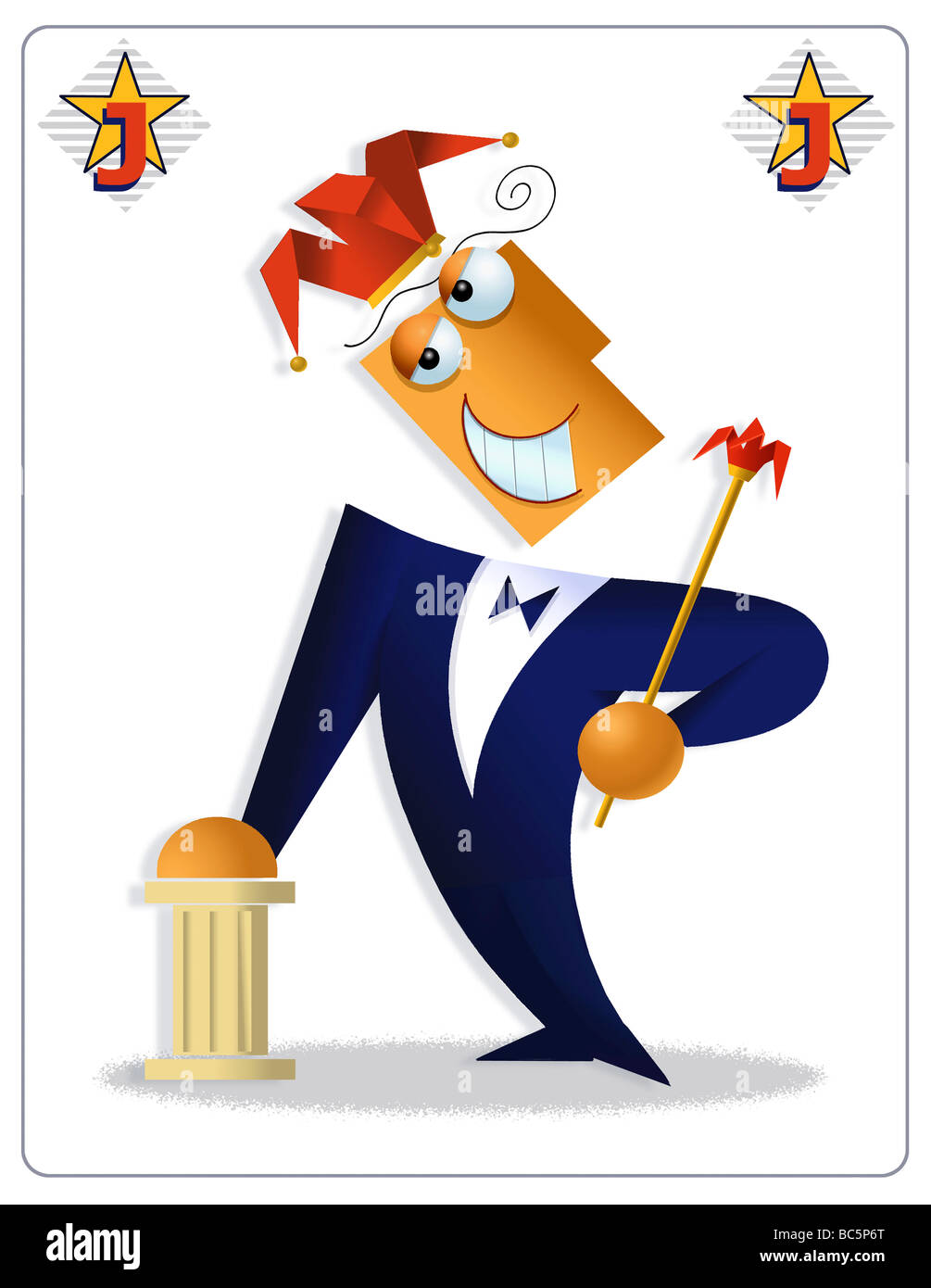 Joker card illustration hi-res stock photography and images - Alamy