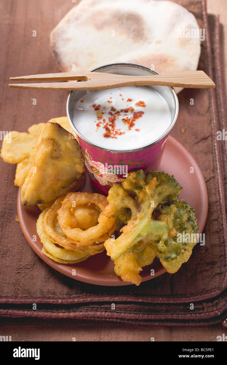 Deep fried battered pakoras hires stock photography and images Alamy