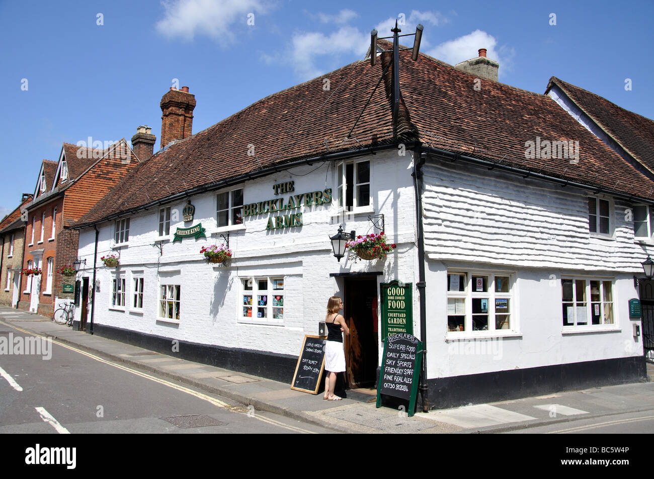 The Bricklayers Arms, Wool Lane, Midhurst, West Sussex, England, United Kingdom Stock Photo