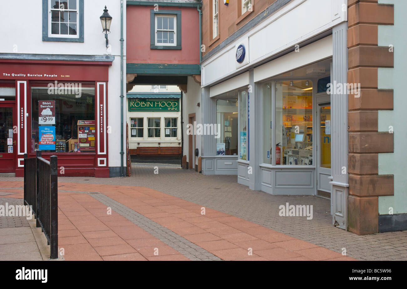 Shops in Penrith, Cumbria, England UK Stock Photo Alamy