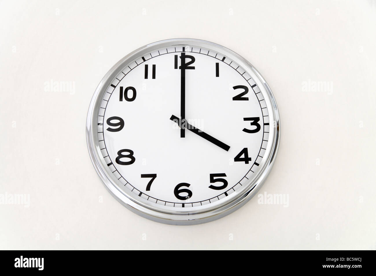 Wall clock, time measurement, close up Stock Photo