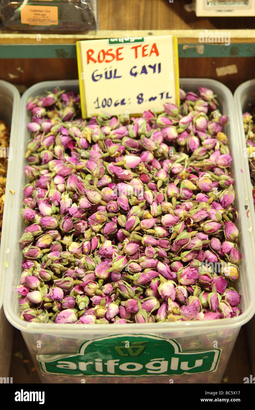 Buy Turkish Pink Rose Buds Tea - Grand Bazaar Istanbul Online Shopping