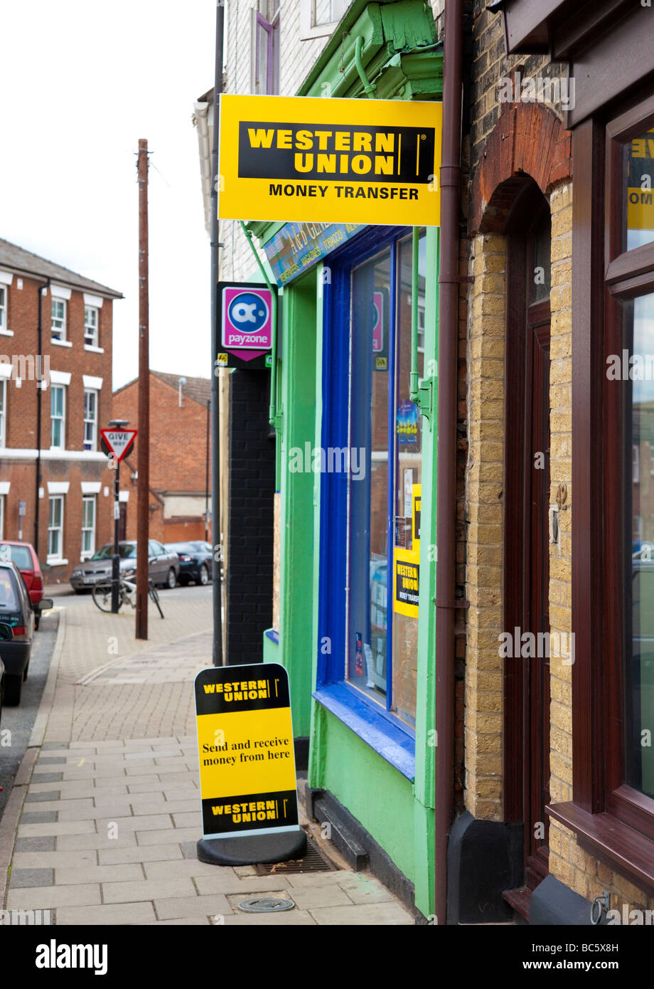 Western Union sign Stock Photo