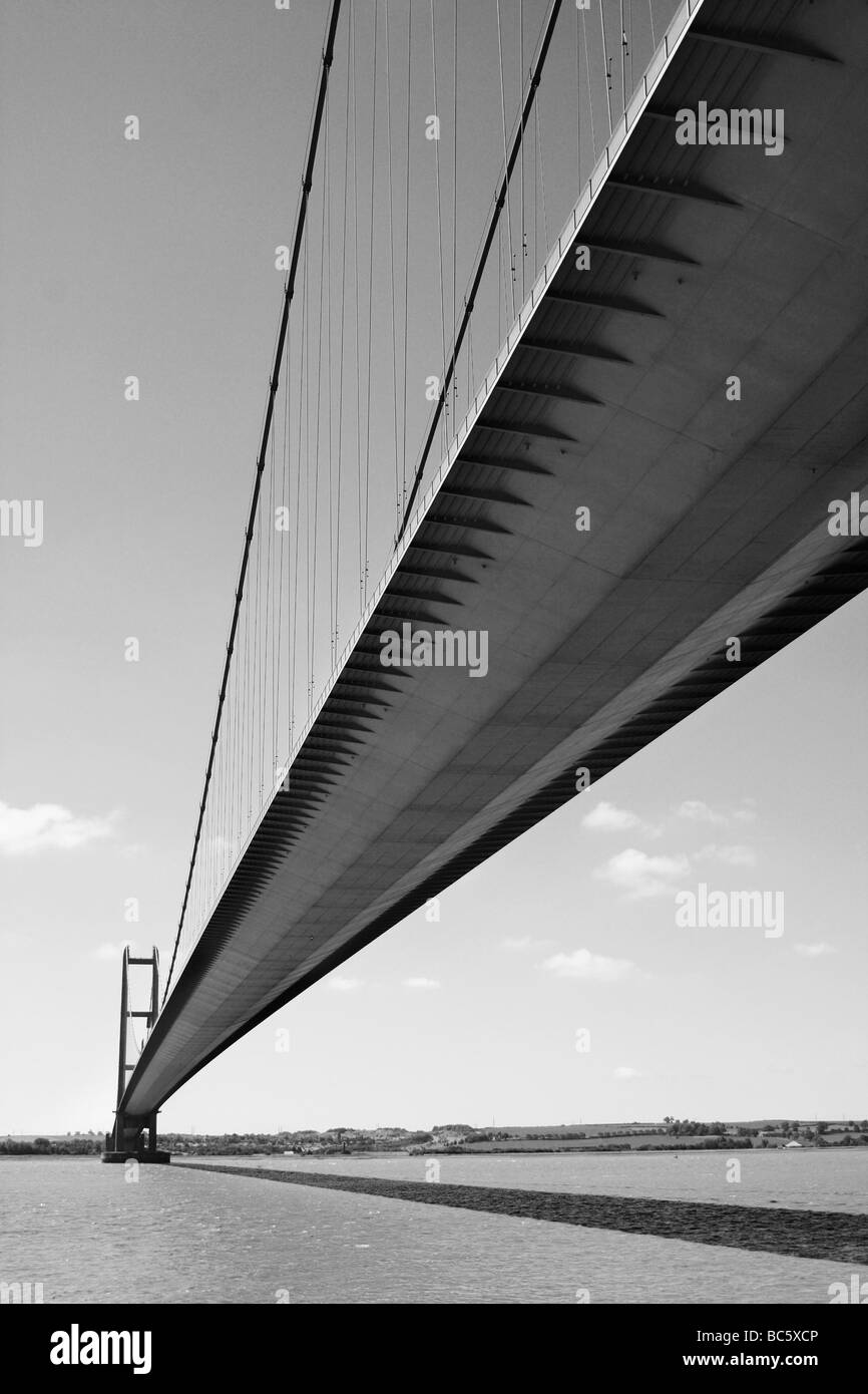 Humber Bridge Hull East Yorkshire England Stock Photo