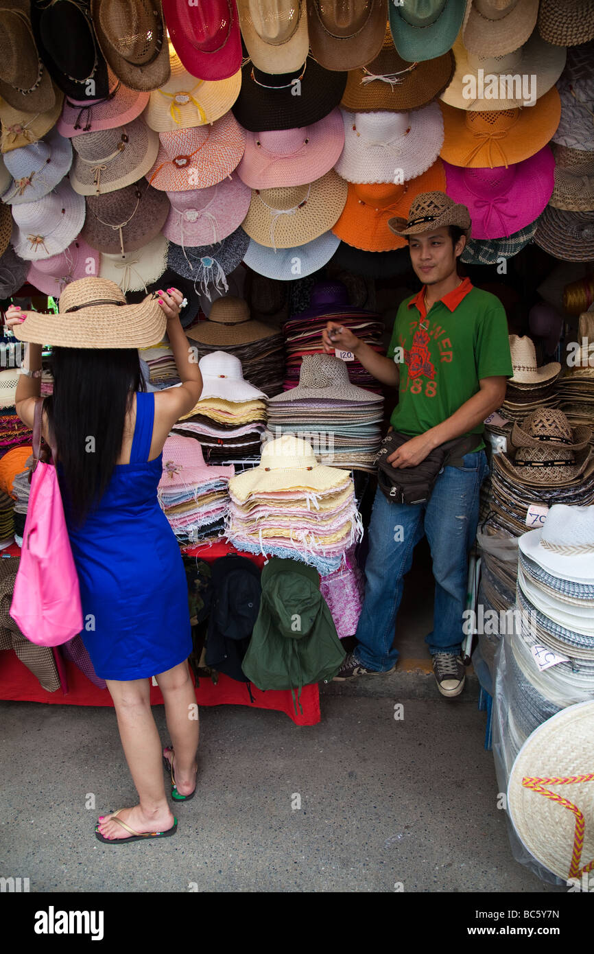 Chatuchak Market Hatter Stock Photo